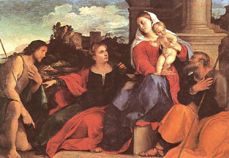 Palma Vecchio Sacred Conversation oil painting image